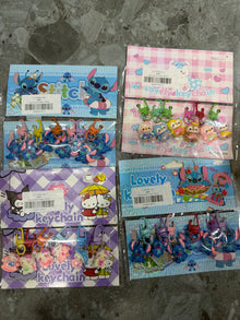 Cute 3D Cartoon Bag Tags and Keychains