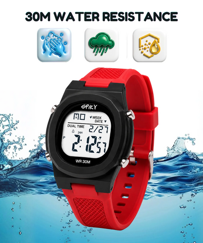 Spiky Spkeva65 Round Digital Sports Watch for Kids