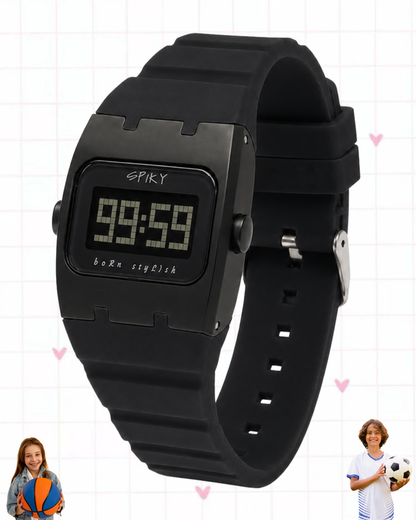 Spiky Spkeva61 Rectangle Digital Sports Watch for Kids