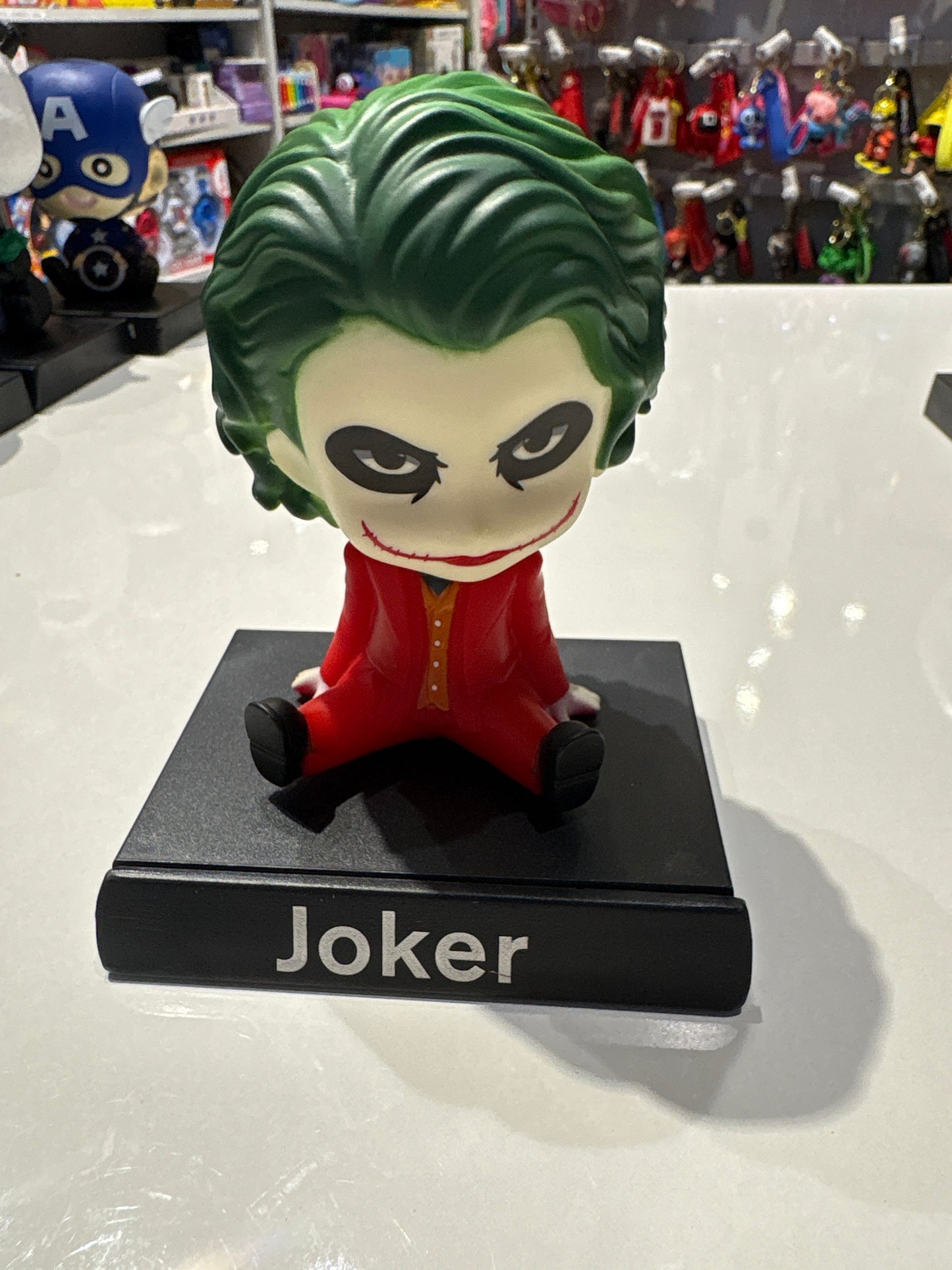 Car Dashboard and Home Decoration Accessories Bobble Shaking Head Avengers (12 Cms_Brown) Free : 3M Double Side Tape