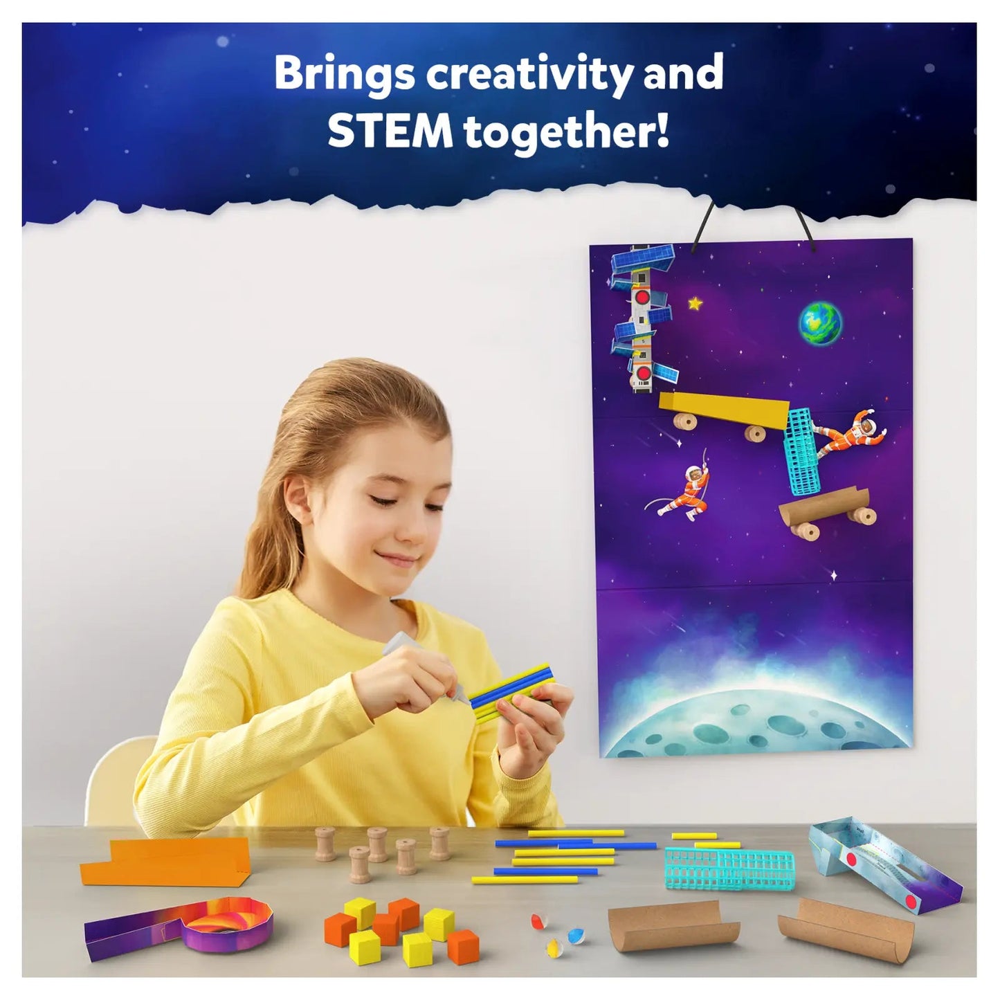 Skillmatics Marble Run Craft Kit - 50+ Pieces