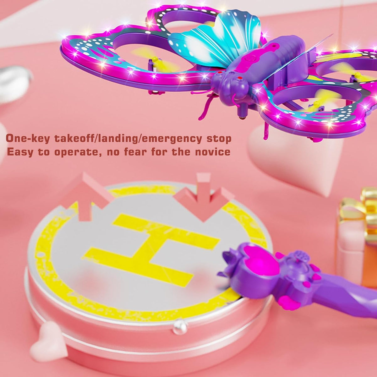 ATRC Remote Control Flying Butterfly Drone Toy