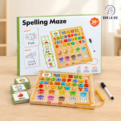 Magnetic Spelling Maze Board Game
