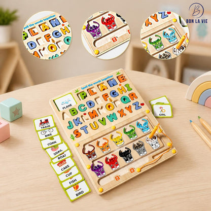 Magnetic Spelling Maze Board Game