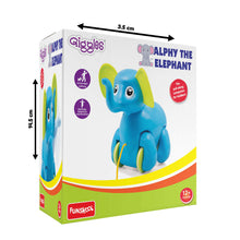 Funskool Giggles, Alphy The Elephant , Pull along toy , Elephant Trunk bobs up and down, Multicolor, 18 months and above