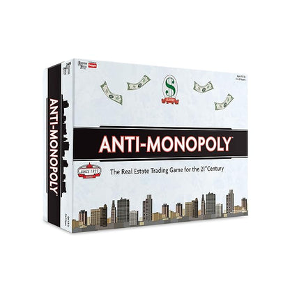 Funskool Anti Monopoly, Strategic & Mind Challenging Board Game for Kids, 2 to 6 Players, Family Fun, Learning Activity Toy for Childrens, Gift Set for Kid, Ages 8+ Years