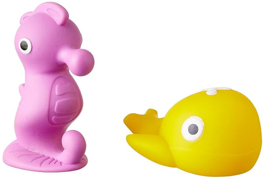 Giggles - Aqua Squeakers (Pack of 2), Multicolour Aqua Squeakers, Stimulates Senses, Natural squeaking Sound, 3 Months and Above, Infant Toys