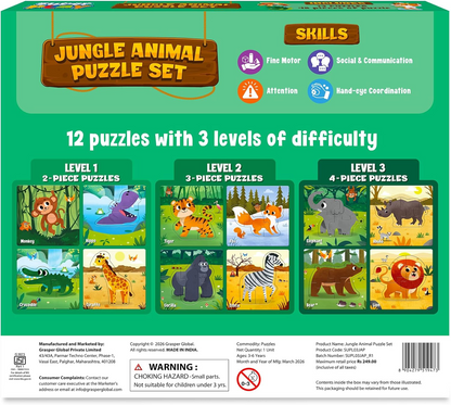 Super Play Jungle Animal Puzzle Set
