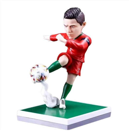 AUGEN Ronaldo Action Figure Limited Edition for Car Dashboard, Decoration, Cake, Office Desk & Study Table (20cm)(Pack of 1)
