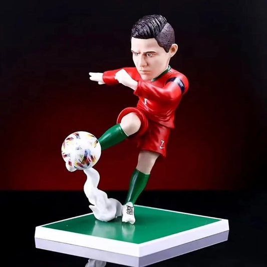 AUGEN Ronaldo Action Figure Limited Edition for Car Dashboard, Decoration, Cake, Office Desk & Study Table (20cm)(Pack of 1)