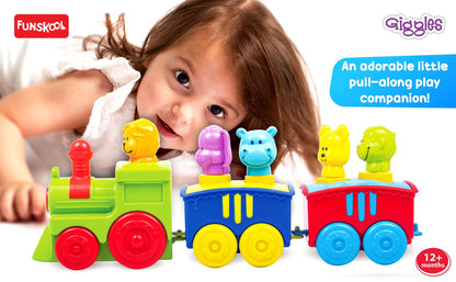Funskool Giggles Pop Up Activity Toy Train with Animal Pals, Ages 12 Months+