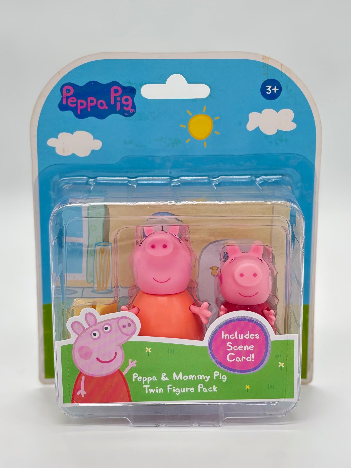 Peppa Pig and Mommy Pig Twin Figure Pack with Scene Card