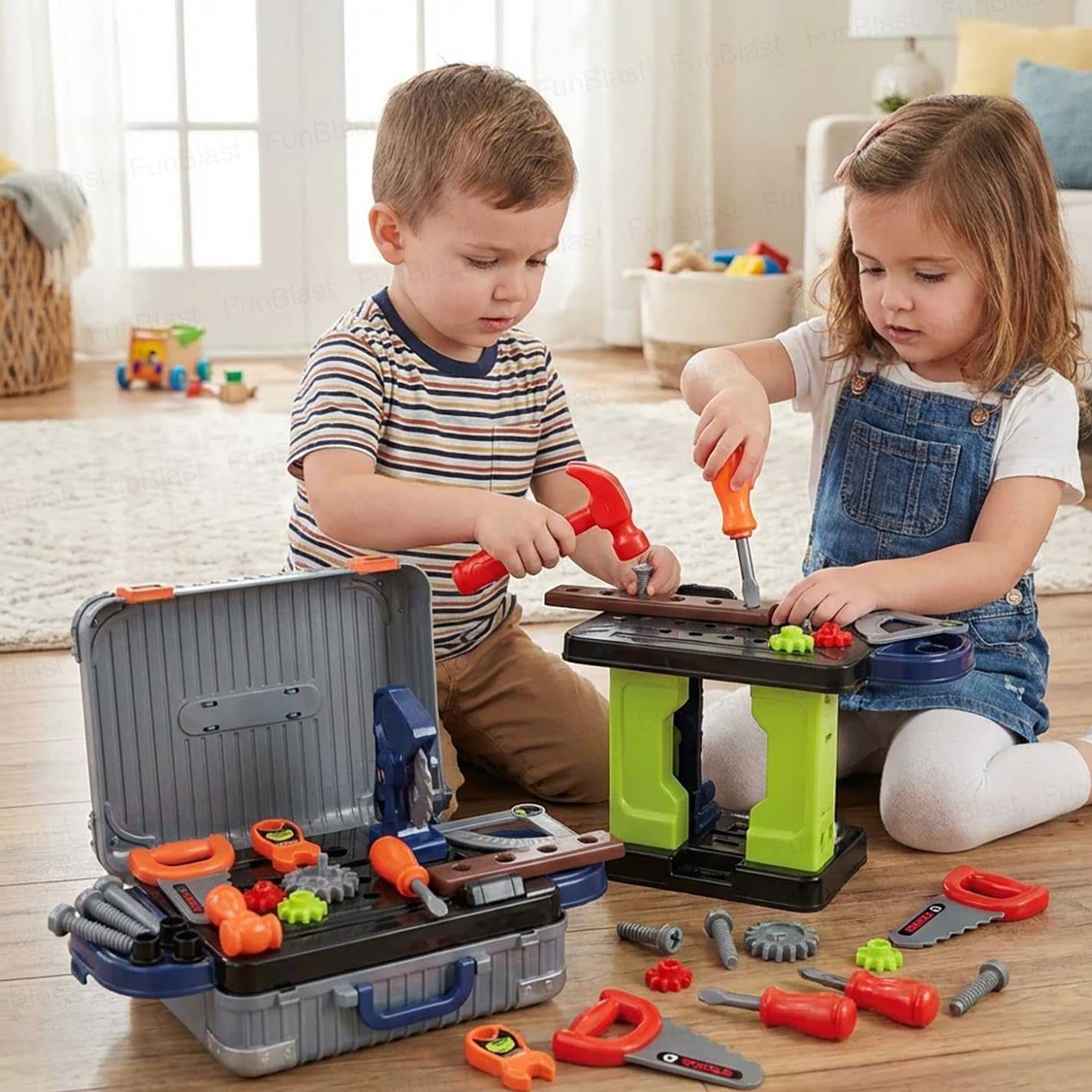 Cool Tools 3-1 Tool Kit Suitcase For Kids