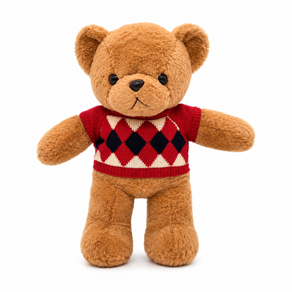Brown Teddy in Sweater Plush Toys 53 Cm