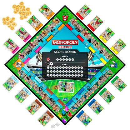 Monopoly Cricket Board Game 2 to 6 Players For Families, 8Y+
