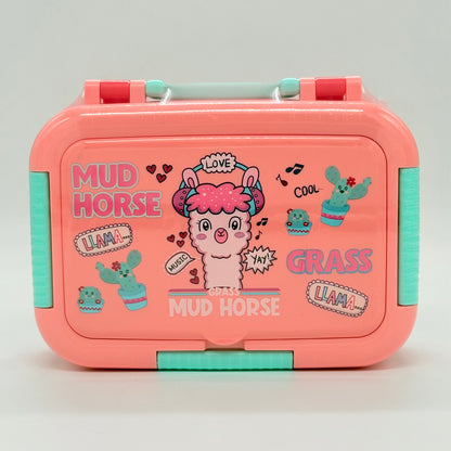 Doodle Suitcase Steel Lunch Box 680 ml