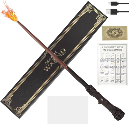 Harry Potter Magic Wand with Light-Up Flame Effect