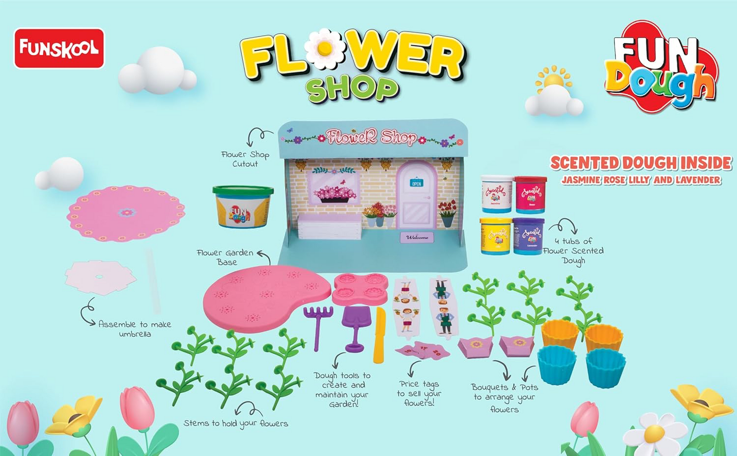 Funskool Fun Dough Flower Shop