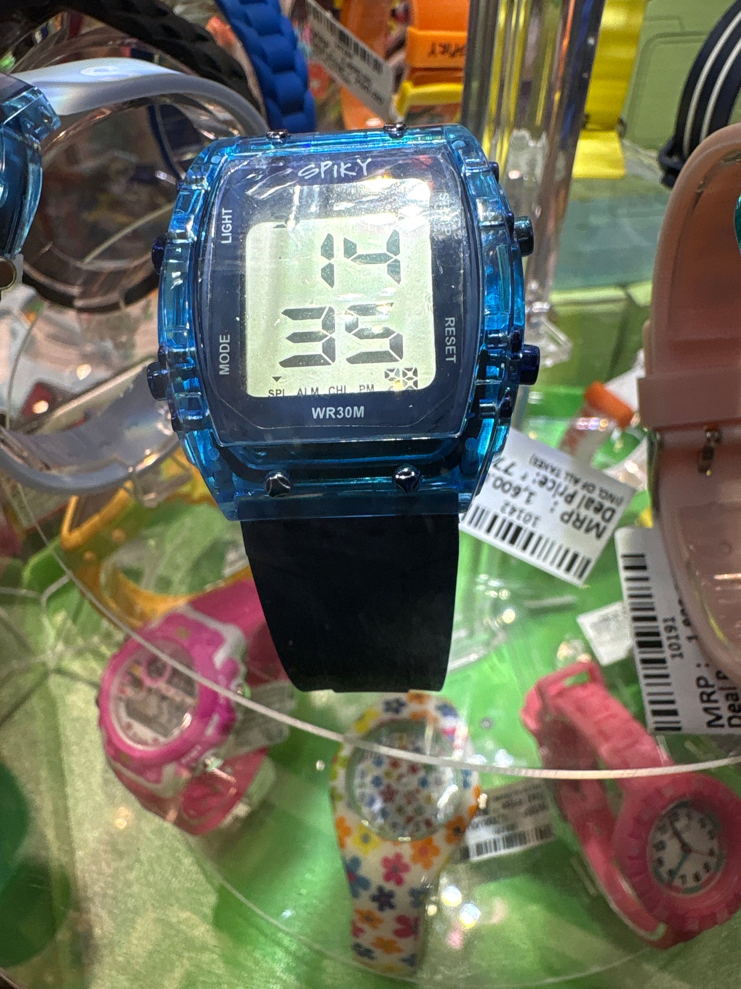 SPIKY Digital Sports Kids Watch, Luminous, Water Resistant
