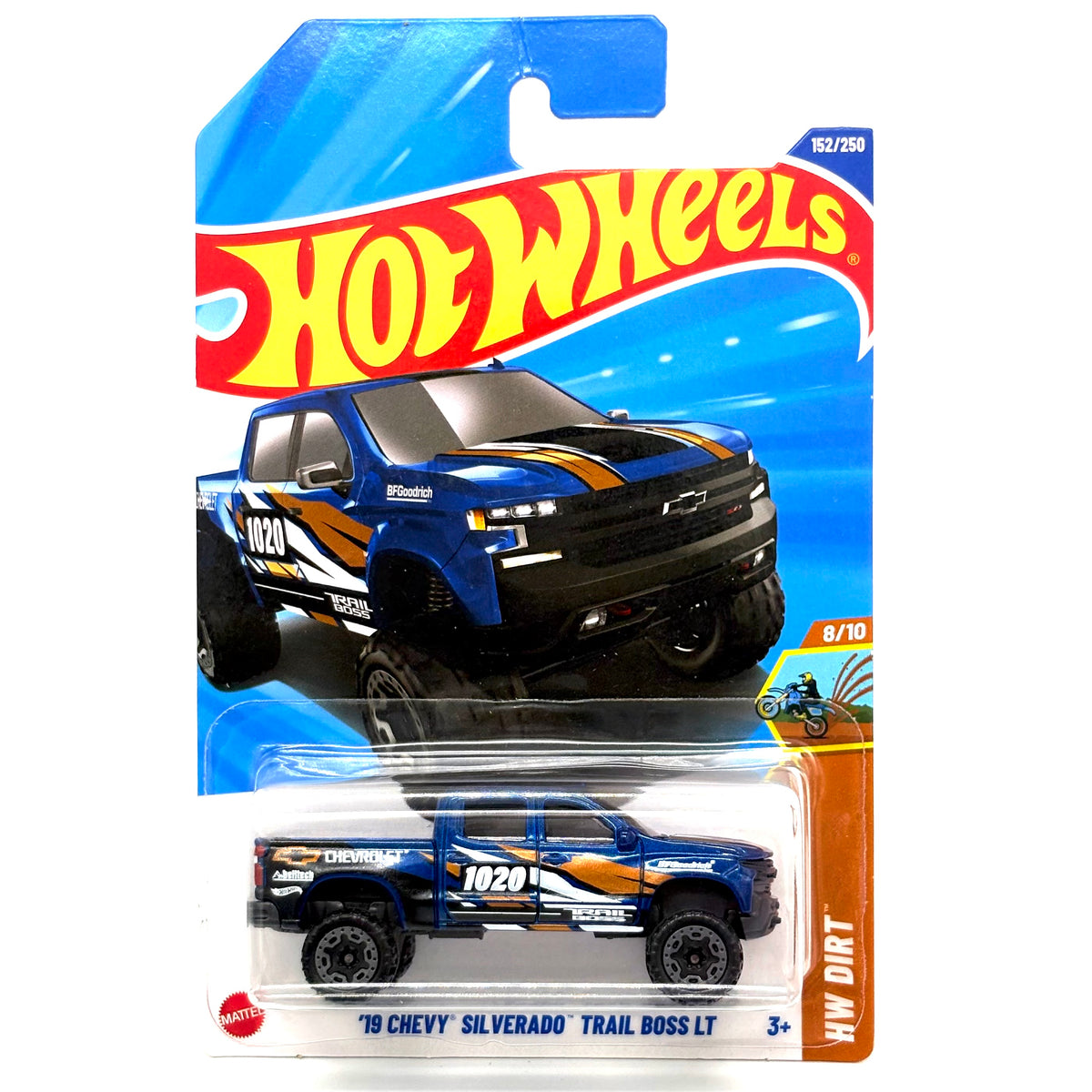 Hot Wheels Basic Mainline Car '19 Chevy Silverado Trail Boss LT