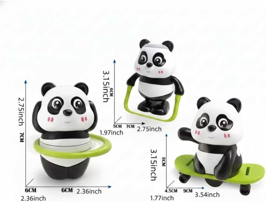 Panda Athletes Activity Toy Set of 3