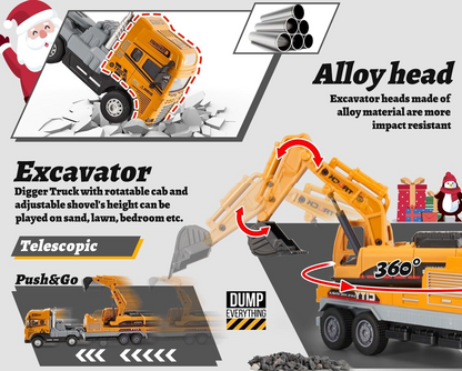 Transport Truck JCB Toy For Kids