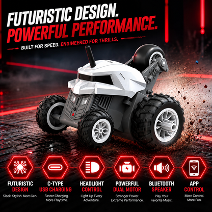 Mirana Warrior 360 Degree Stunt RC Car with Bluetooth Speaker