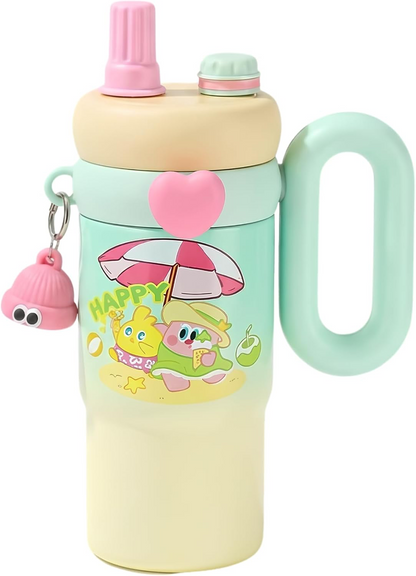 Cute Heart Vaccum Bottle