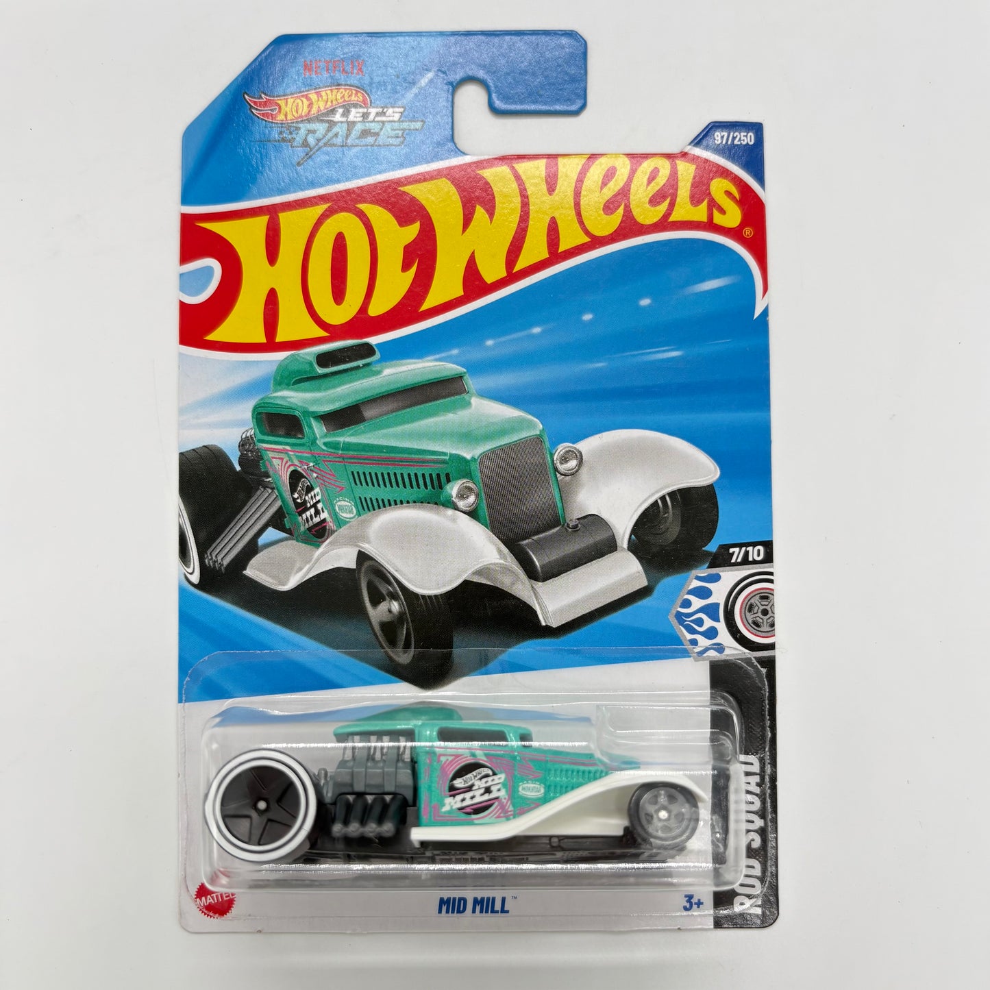 Hot Wheels Set of 4 - Batman and Robin Batmobile, 95 Mazda RX-7 Drift, Mid Mill, Hi-Roller 1:64 Die-Cast