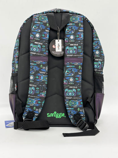 Smiggle Black Formula One School Bag