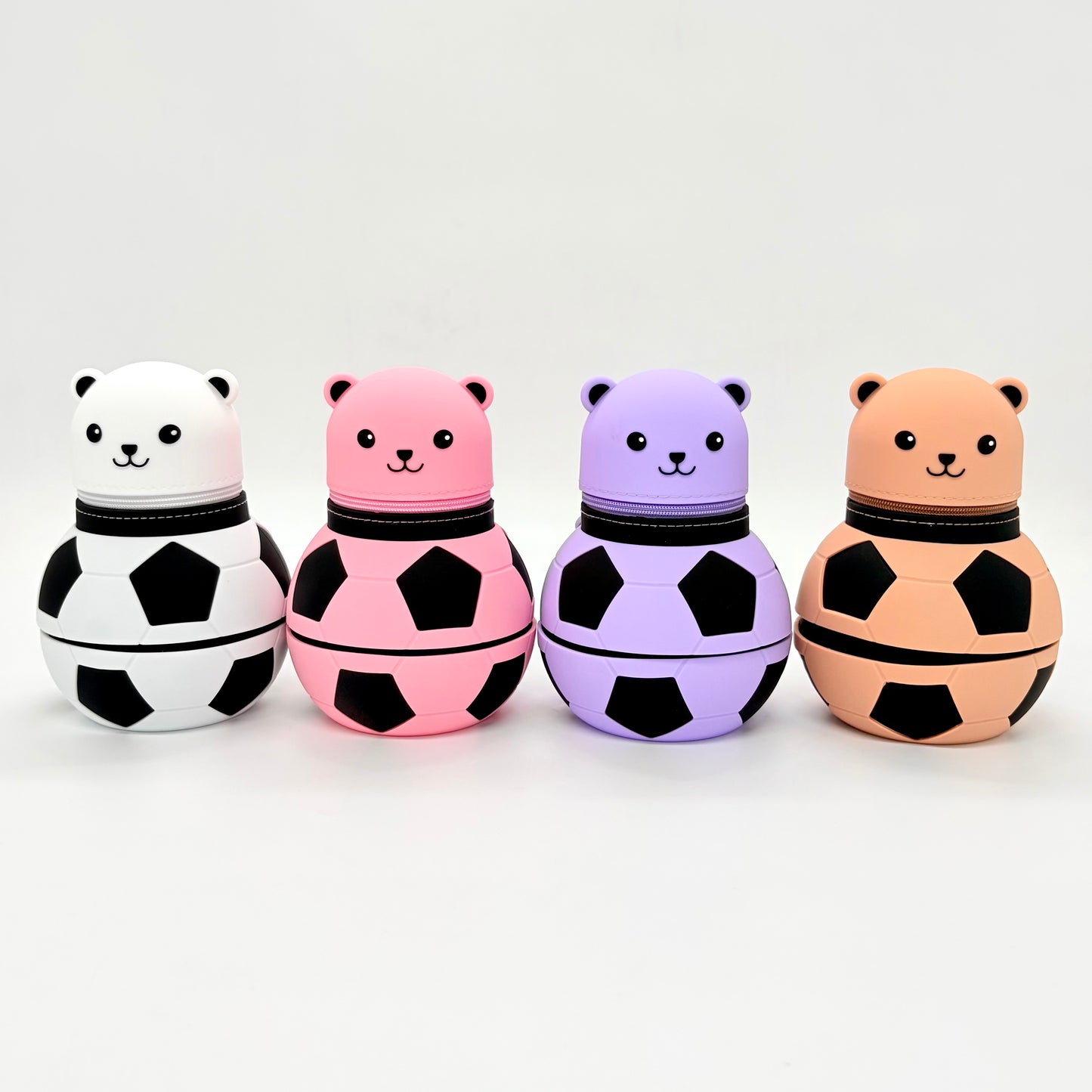 Expandable Silicone Bear Ball Pen Case