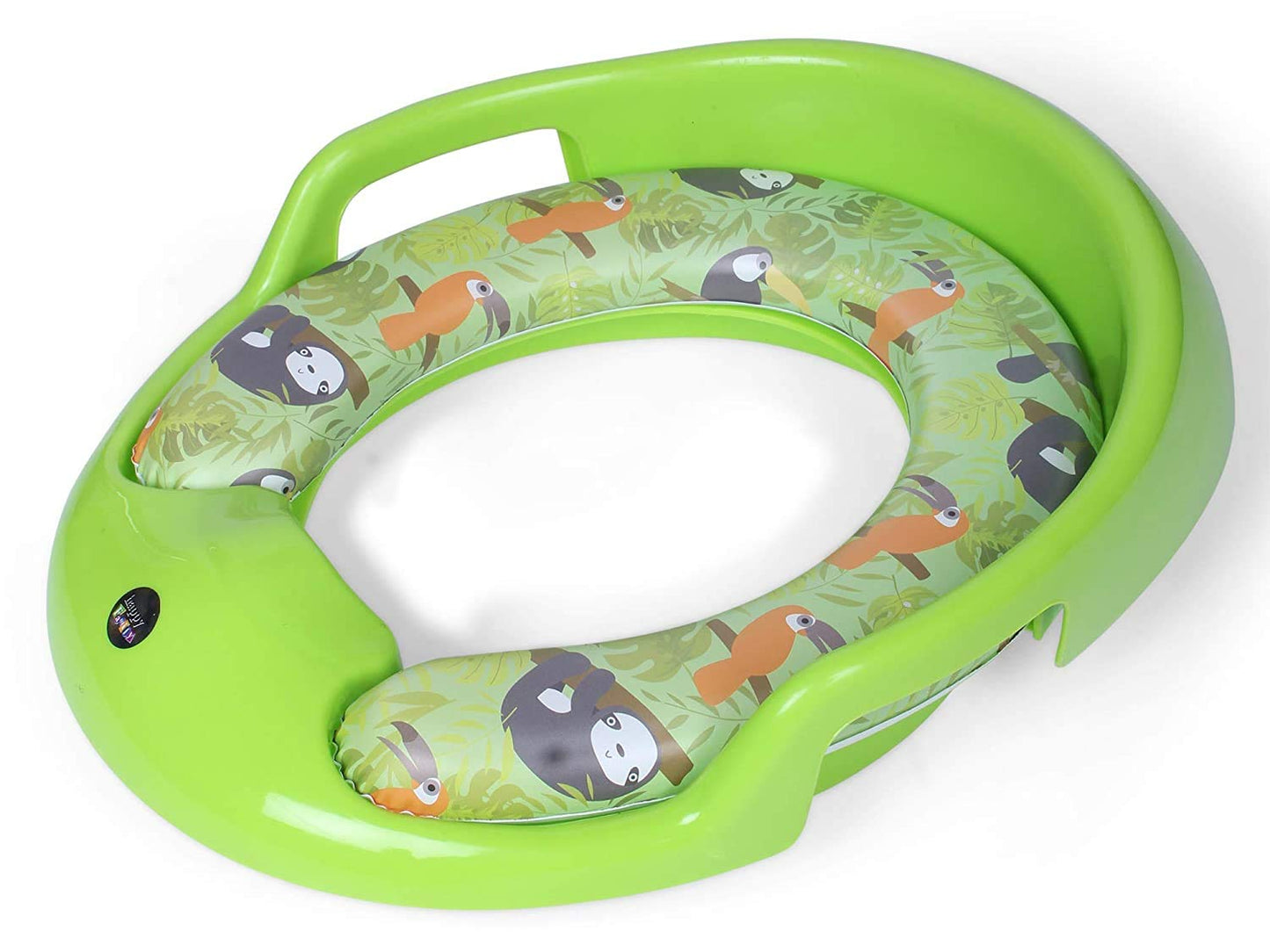 Nabhya Toilet Trainer Soft Cushion Baby Potty Seat With Handle And Back Support Toilet Seat For Western Toilet