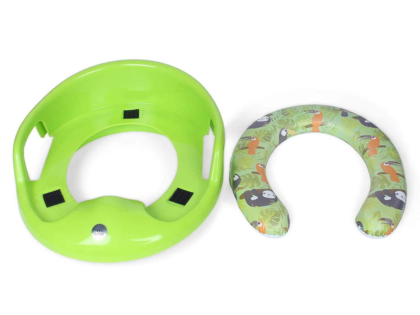 Nabhya Toilet Trainer Soft Cushion Baby Potty Seat With Handle And Back Support Toilet Seat For Western Toilet