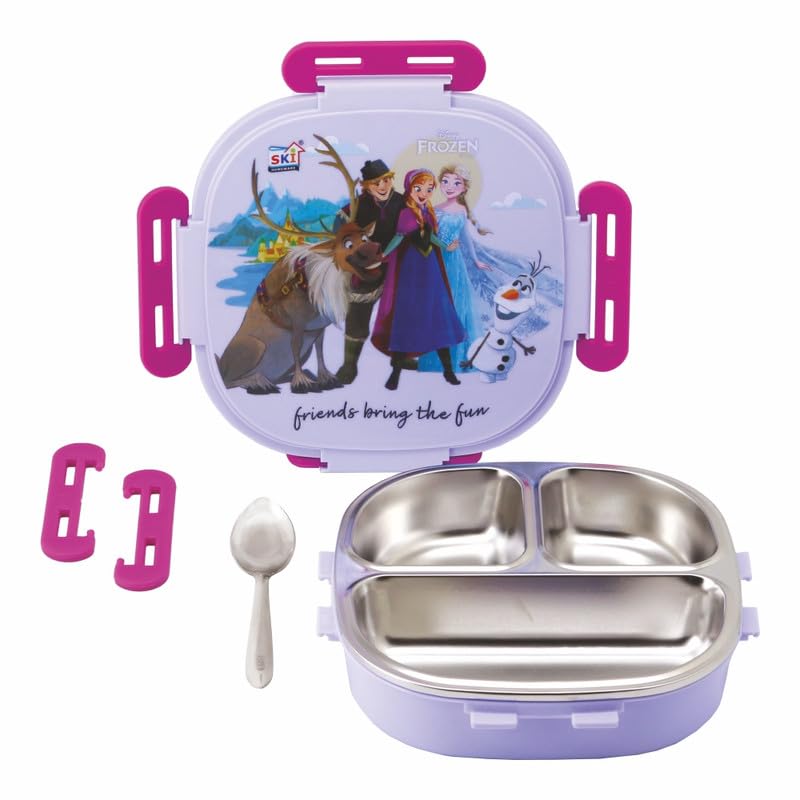 SKi Baker Insulated Steel Bento Lunch Box 450 ml