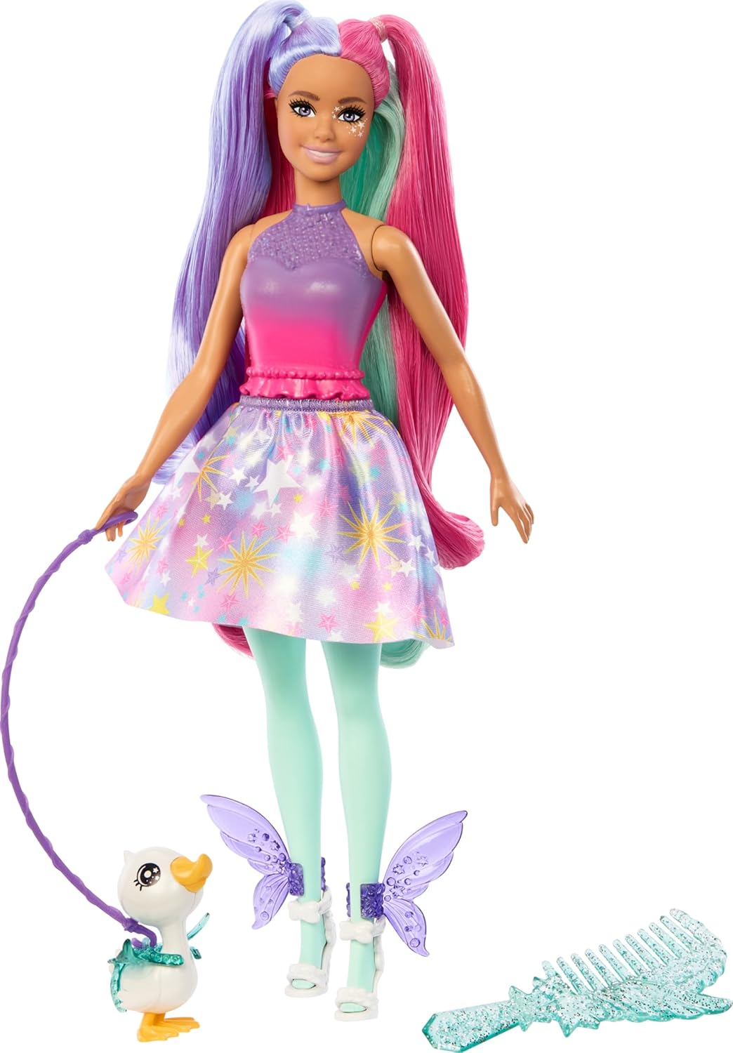 Barbie A Touch of Magic™ Doll & Accessories, The Glyph with Fantasy Outfit, Pet, Leash & Styling Accessories