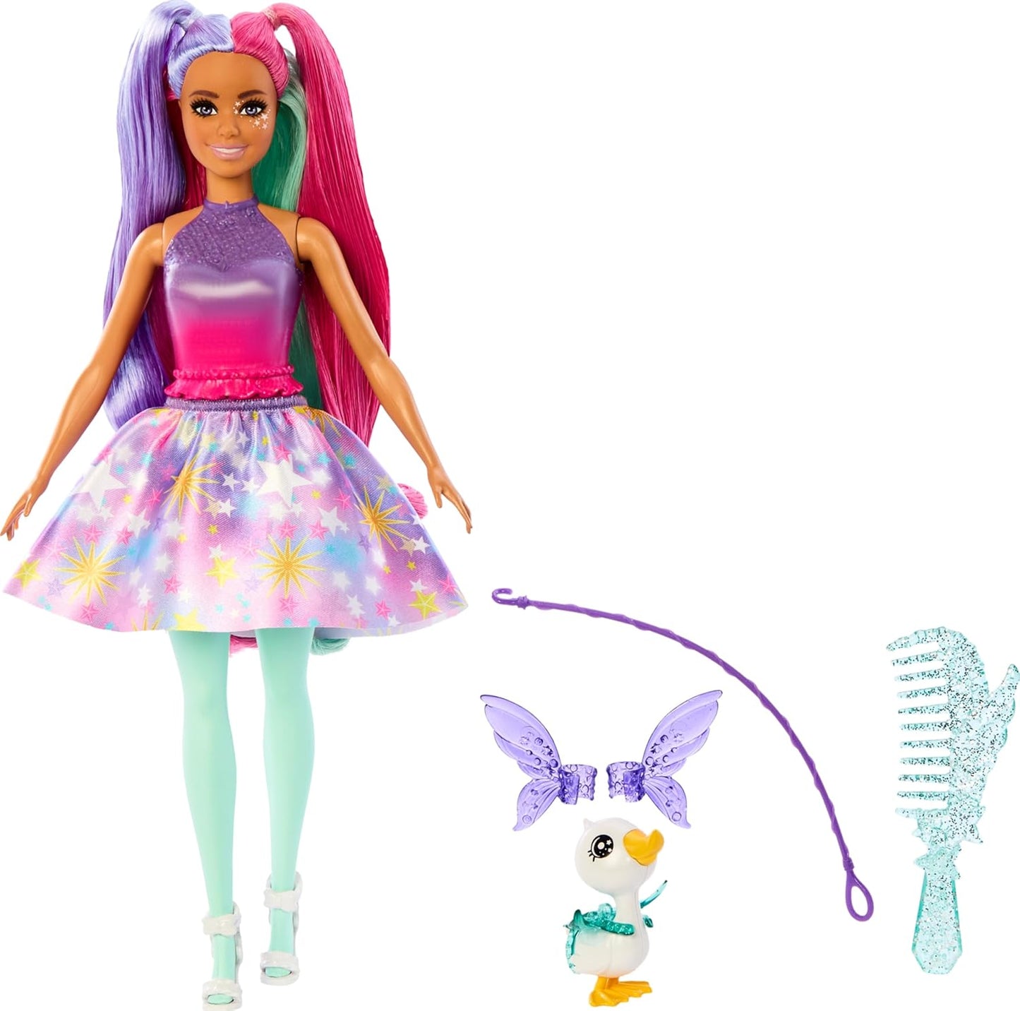 Barbie A Touch of Magic™ Doll & Accessories, The Glyph with Fantasy Outfit, Pet, Leash & Styling Accessories