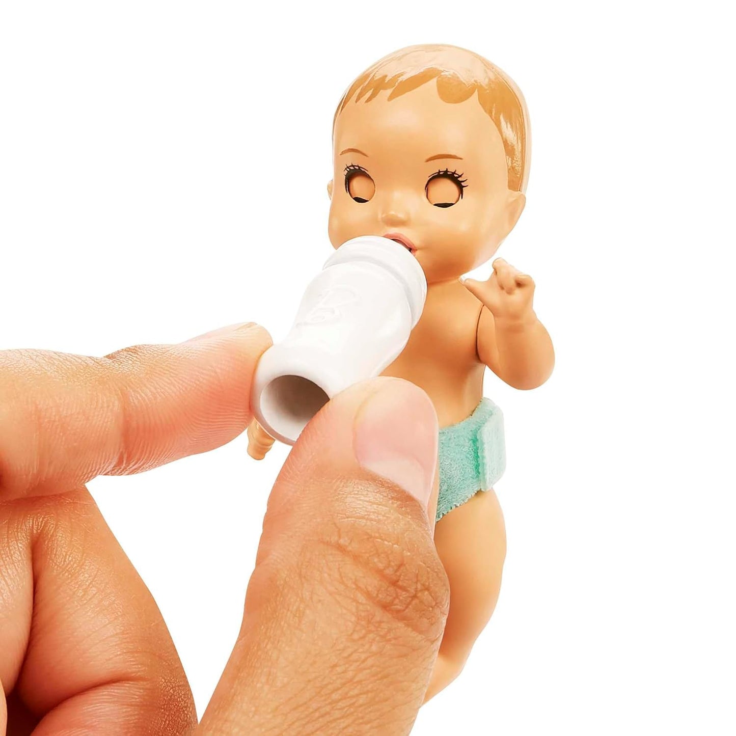 Barbie Skipper Doll & Playset with Accessories, Babysitting Set Themed to Mealtime, Color-Change Toy Play