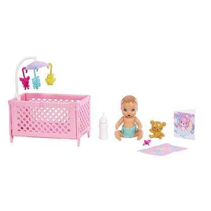 Barbie Skipper Doll & Playset with Accessories, Babysitting Set Themed to Mealtime, Color-Change Toy Play