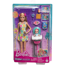 Barbie Skipper Doll & Playset with Accessories, Babysitting Set Themed to Mealtime, Color-Change Toy Play