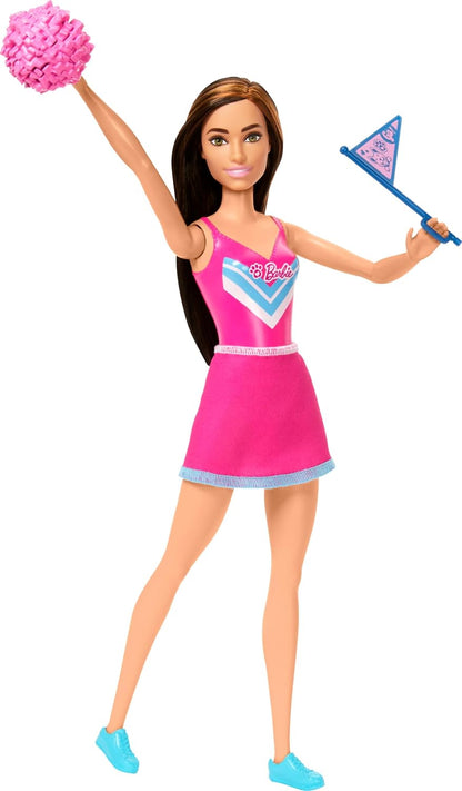 Mattel Barbie Cheer Magic Doll with Accessories | Cheerleader Barbie Doll | Fashion Doll with Interactive Cheer Features | Pretend Play Toy for Girls | 3+ Years