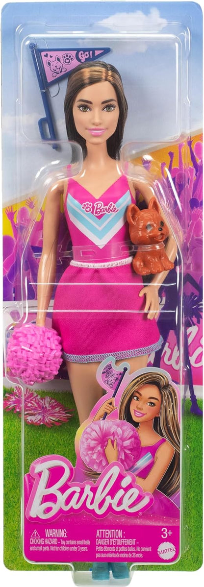 Mattel Barbie Cheer Magic Doll with Accessories | Cheerleader Barbie Doll | Fashion Doll with Interactive Cheer Features | Pretend Play Toy for Girls | 3+ Years