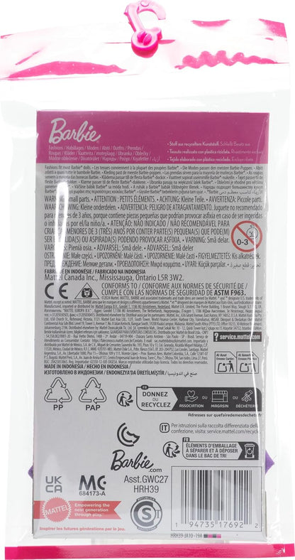 Barbie Clothes, Doll Fashions and Accessories Set Featuring 1 Complete Outfit with Floral Top, Skirt, Daisy Sunglasses, and Bracelet