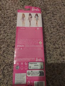 MATTEL Barbie GLITZ DOLL in A Purple Polka Dot Dress