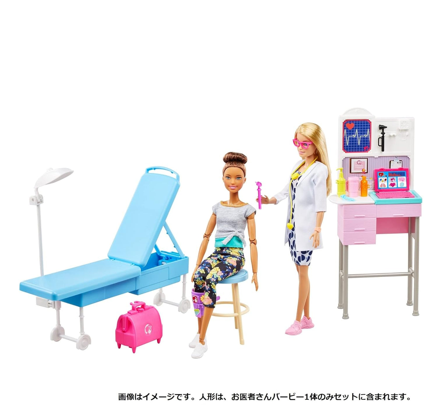 Barbie Medical Doctor Playset with Blonde Doctor Doll (12-In/30.40-Cm), 20+ Medical Accessories: Exam Station & Table, Doctor Bag, Medical Tools & More, Great Gift for Ages 3 Years Old & Up