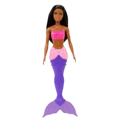Barbie Dreamtopia Mermaid Doll (Brunette) with Multi-Colored Mermaid Tail, Toy for Kids Ages 3 Years Old and Up
