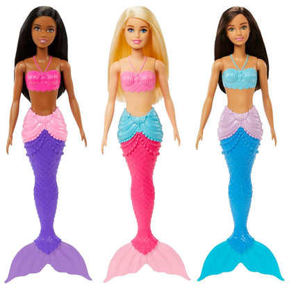 Barbie Dreamtopia Mermaid Doll (Brunette) with Multi-Colored Mermaid Tail, Toy for Kids Ages 3 Years Old and Up