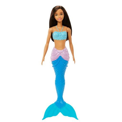 Barbie Dreamtopia Mermaid Doll (Brunette) with Multi-Colored Mermaid Tail, Toy for Kids Ages 3 Years Old and Up