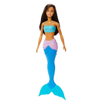 Barbie Dreamtopia Mermaid Doll (Brunette) with Multi-Colored Mermaid Tail, Toy for Kids Ages 3 Years Old and Up
