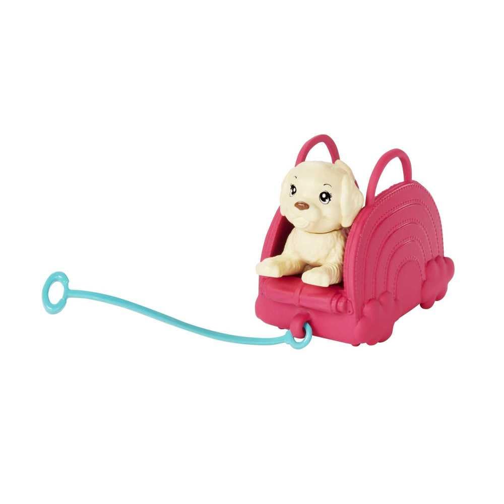 Barbie Toys, Chelsea Doll and Accessories, Travel Set with Puppy and 6 Pieces Including Pet Carrier