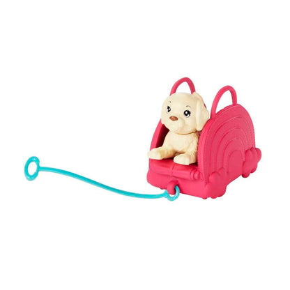 Barbie Toys, Chelsea Doll and Accessories, Travel Set with Puppy and 6 Pieces Including Pet Carrier